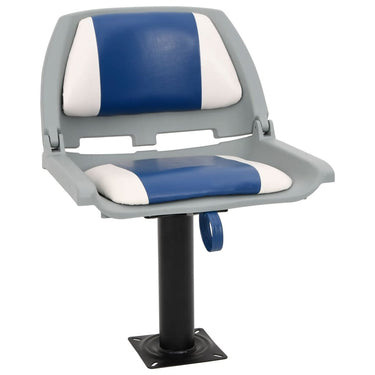 Vidaxl 2-delige bootstoelenset inklapbaar 48x51x41 cm blauw en wit