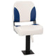 Vidaxl bootstoel 1 set inklapbaar 41x36x48 cm blauw en wit