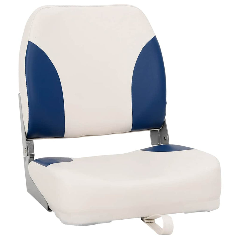 Load image into Gallery viewer, Vidaxl bootstoel 1 set inklapbaar 41x36x48 cm blauw en wit
