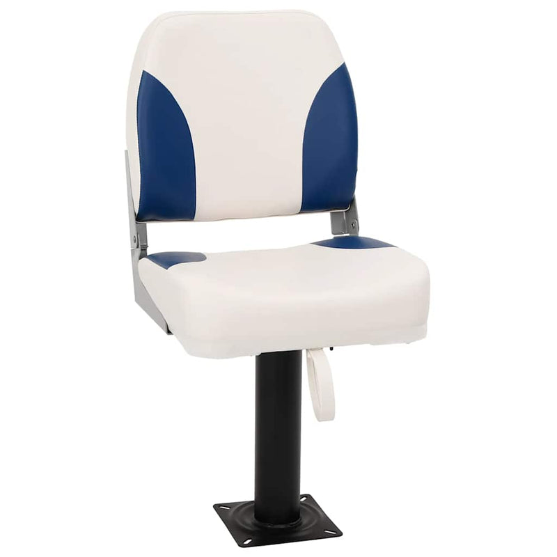 Load image into Gallery viewer, Vidaxl bootstoel 2 set inklapbaar 41x36x48 cm blauw en wit
