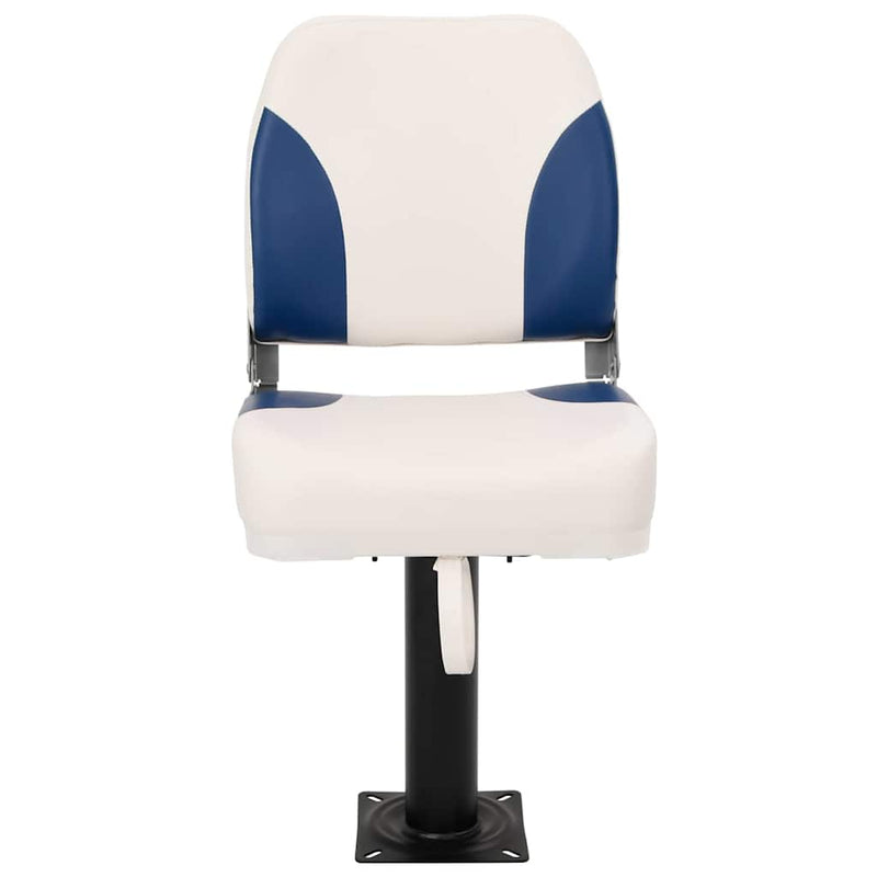 Load image into Gallery viewer, Vidaxl bootstoel 2 set inklapbaar 41x36x48 cm blauw en wit
