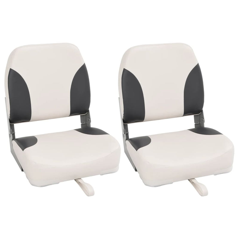 Load image into Gallery viewer, Vidaxl bootstoelen 2 st inklapbaar met hoge rugleuning 41x36x48 cm

