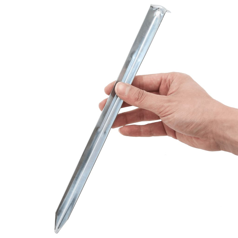 Load image into Gallery viewer, Vidaxl tentharingen 24 st ø20 mm 30 cm gegalvaniseerd staal
