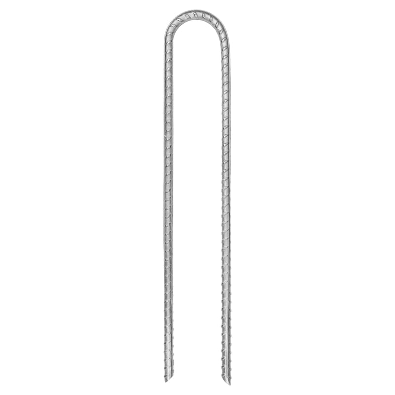 Load image into Gallery viewer, Vidaxl tentharingen 6 st u-vormig ø7 mm 30 cm gegalvaniseerd staal
