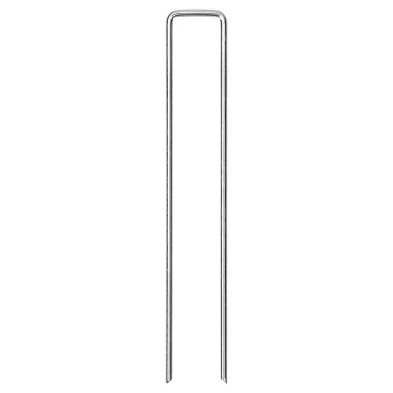 Load image into Gallery viewer, VidaXL Grondharingen 50 st U-vormig 20x4 cm gegalvaniseerd staal
