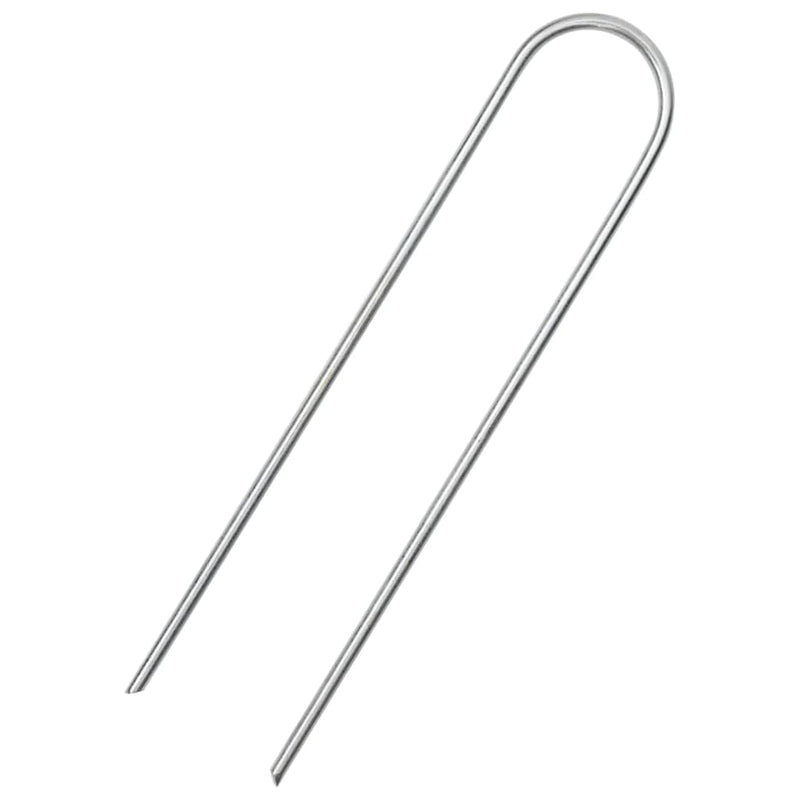 Load image into Gallery viewer, Vidaxl grondharingen 25 st u-vormig 15x3,5 cm gegalvaniseerd staal
