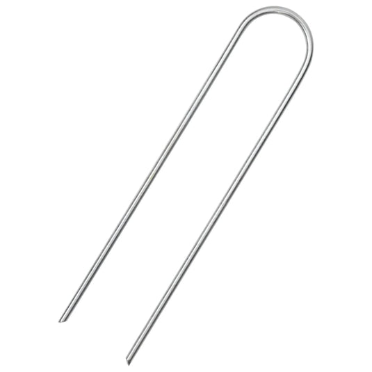 Vidaxl grondharingen 25 st u-vormig 15x3,5 cm gegalvaniseerd staal