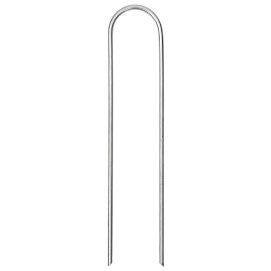 Vidaxl grondharingen 25 st u-vormig 15x3,5 cm gegalvaniseerd staal