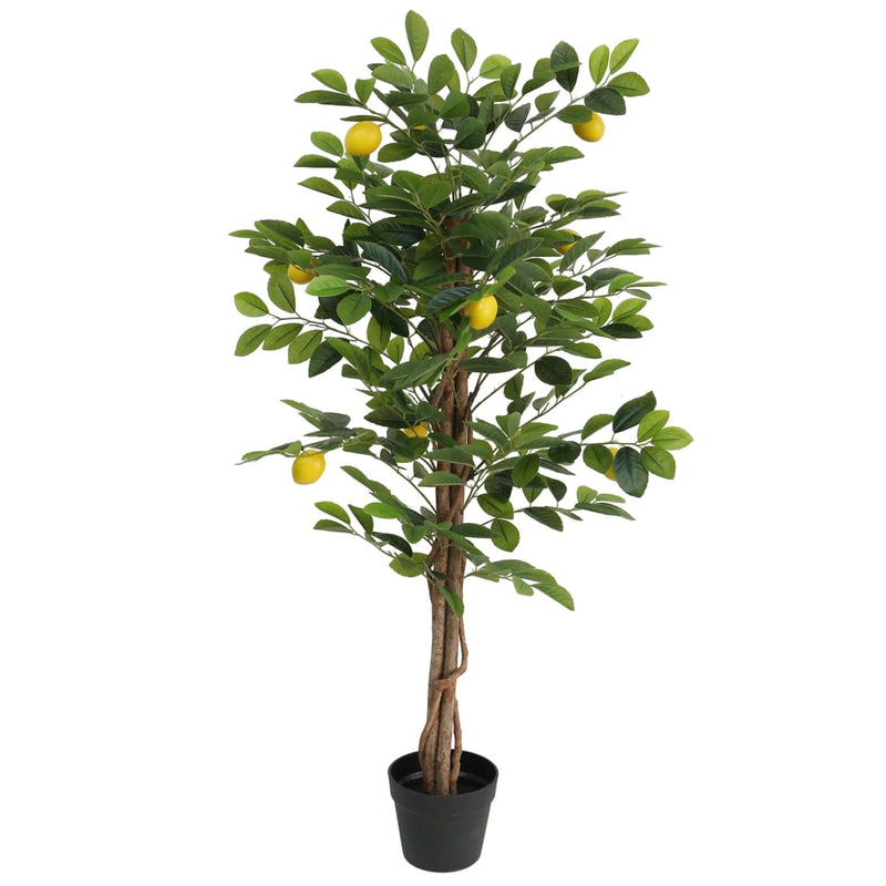 Load image into Gallery viewer, Vidaxl kunstcitroenboom met 3 stammen 120 cm polypropeen groen
