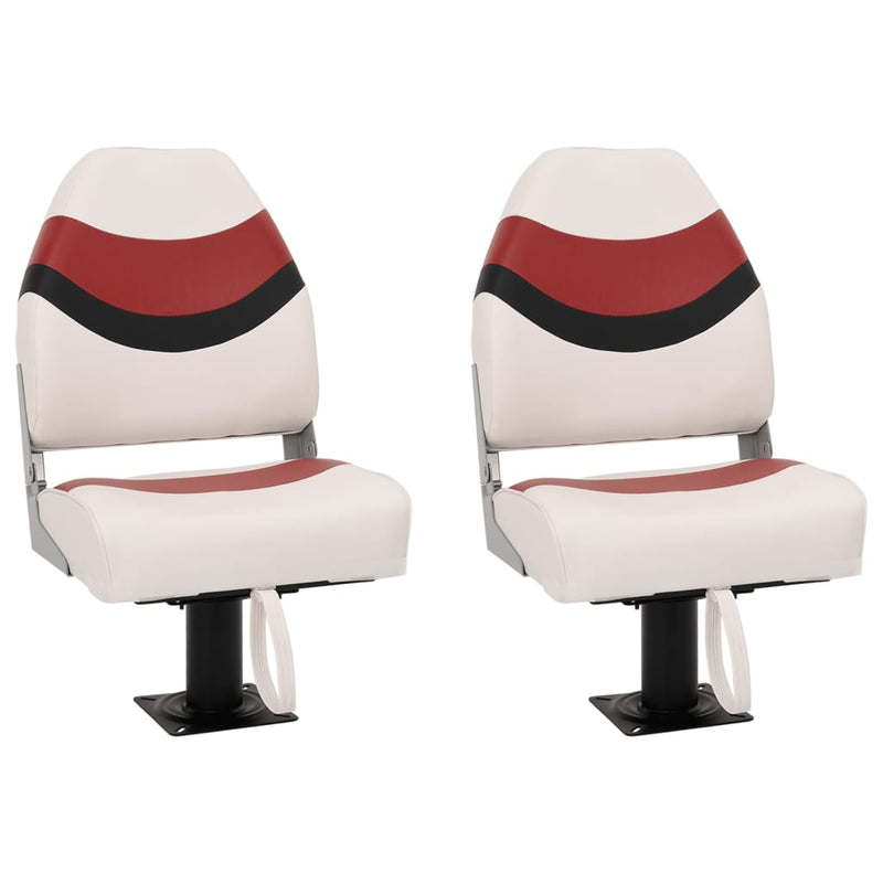 Load image into Gallery viewer, Vidaxl bootstoelen 2 st met poot 360° draaibaar
