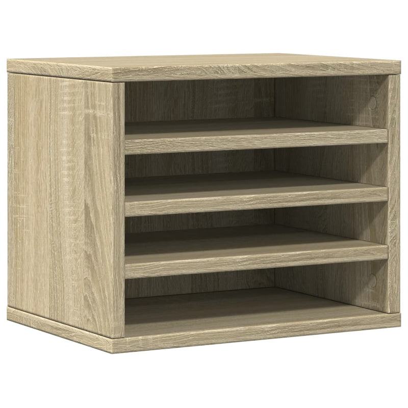 Load image into Gallery viewer, Vidaxl bureau organiser 36x26x29,5 cm bewerkt hout sonoma eikenkleurig

