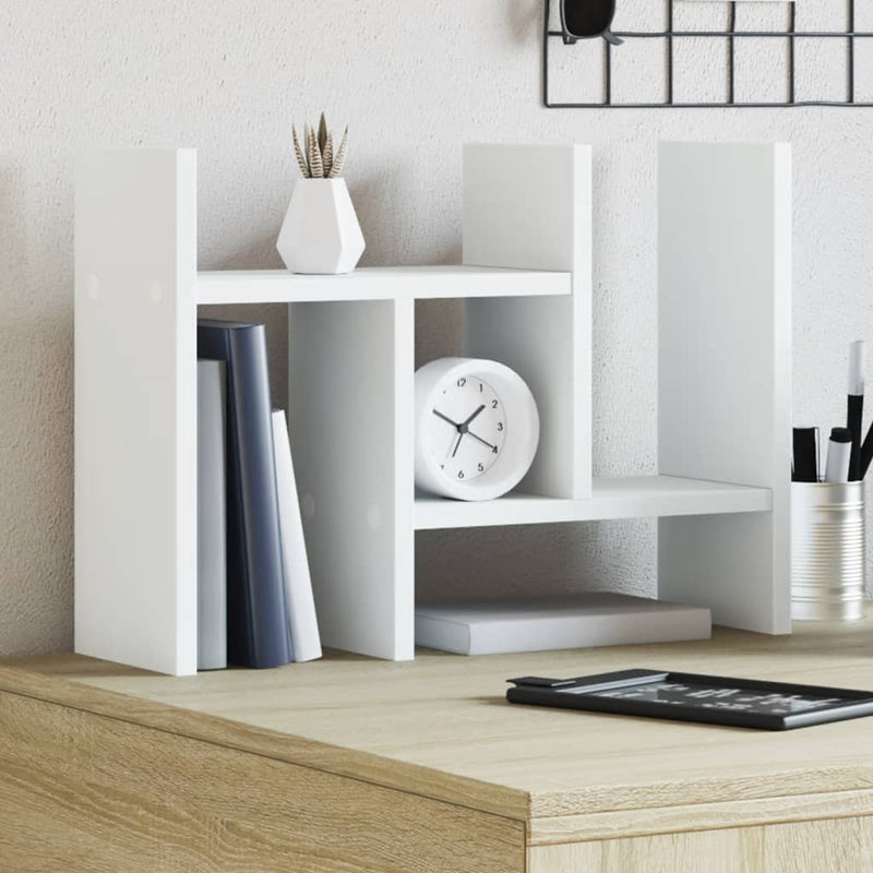 Load image into Gallery viewer, Vidaxl bureau organiser 34,5x15,5x35,5 cm bewerkt hout wit
