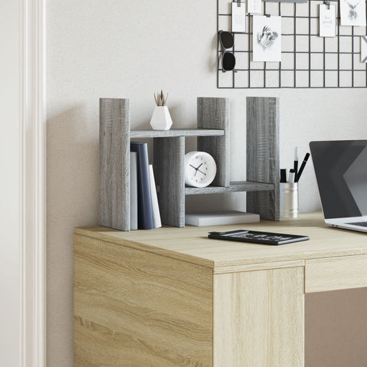 Vidaxl bureau organiser 34,5x15,5x35,5 cm bewerkt hout grijs sonoma