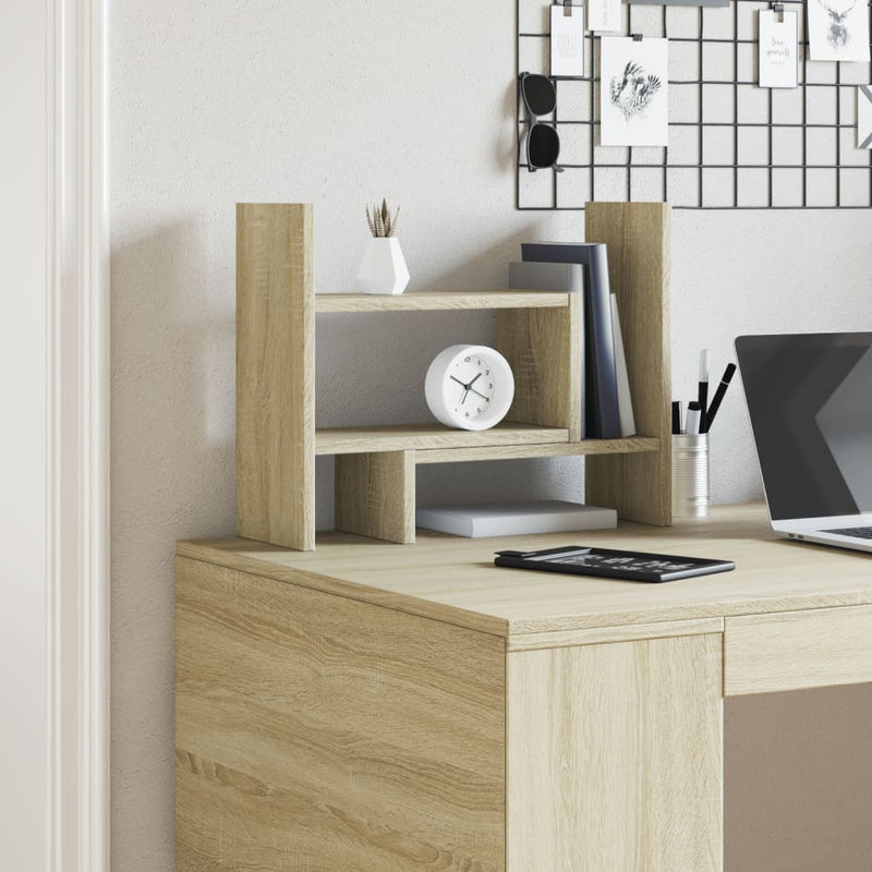Load image into Gallery viewer, Vidaxl bureau organiser 38,5x17x39 cm bewerkt hout sonoma eikenkleurig
