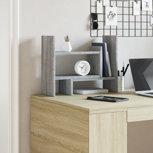 Vidaxl bureau organiser 38,5x17x39 cm bewerkt hout grijs sonoma eiken