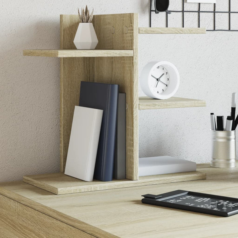 Load image into Gallery viewer, Vidaxl bureau organiser 42x21,5x42 cm bewerkt hout sonoma eikenkleurig
