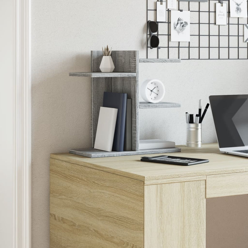 Load image into Gallery viewer, Vidaxl bureau organiser 42x21,5x42 cm bewerkt hout grijs sonoma eiken
