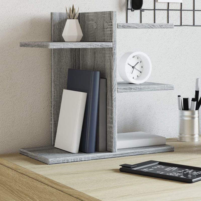 Load image into Gallery viewer, Vidaxl bureau organiser 42x21,5x42 cm bewerkt hout grijs sonoma eiken
