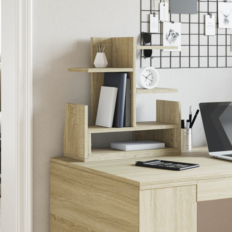 Load image into Gallery viewer, Vidaxl bureau organiser 49x20x52,5 cm bewerkt hout sonoma eikenkleurig
