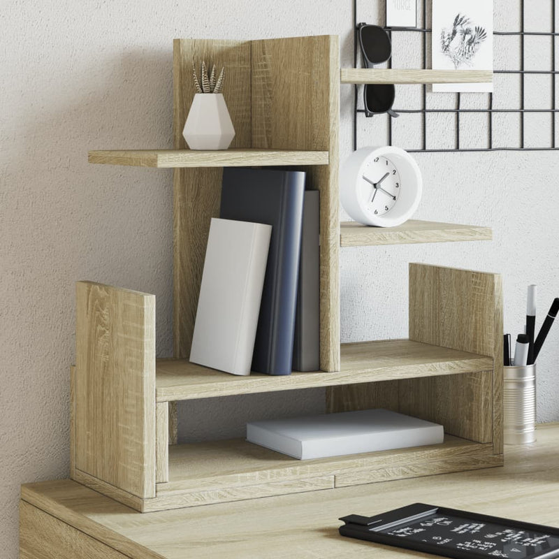 Load image into Gallery viewer, Vidaxl bureau organiser 49x20x52,5 cm bewerkt hout sonoma eikenkleurig
