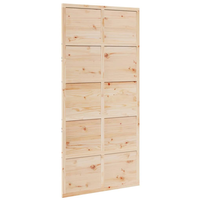 Load image into Gallery viewer, Vidaxl schuifdeur 100x208 cm massief grenenhout
