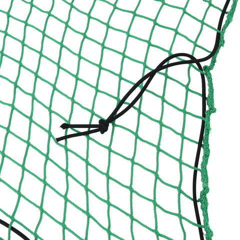 VidaXL Aanhangwagennet elastisch touw 6x3,5 m polypropeen groen