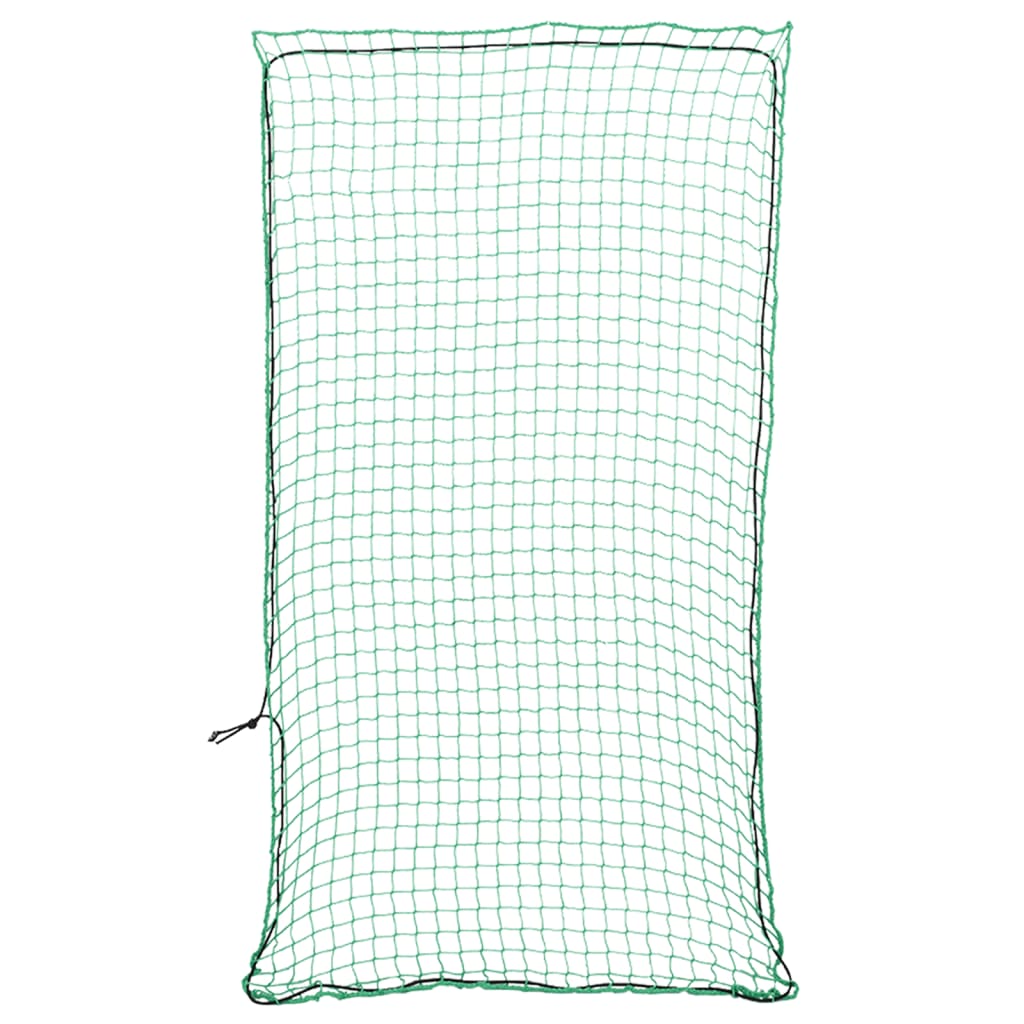 VidaXL Aanhangwagennet elastisch touw 7x3,5 m polypropeen groen