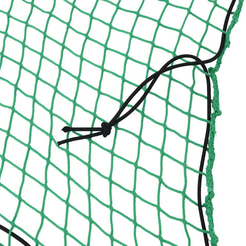 VidaXL Aanhangwagennet elastisch touw 7x3,5 m polypropeen groen