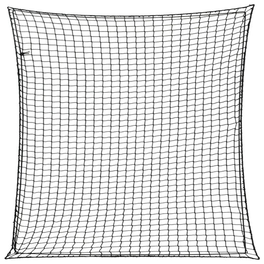 Vidaxl aanhangwagennet elastisch touw 3x3 m polypropeen zwart