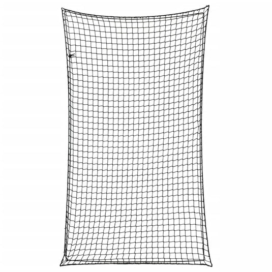 Vidaxl aanhangwagennet elastisch touw 6x3,5 m polypropeen zwart