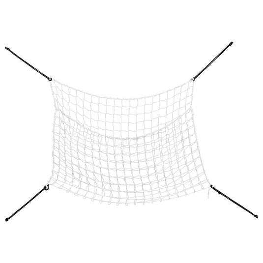 Vidaxl hooinetten 2 st 90x60 cm rechthoekig polypropeen wit