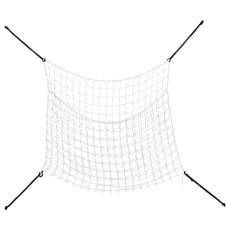 Load image into Gallery viewer, Vidaxl hooinetten 2 st 100x90 cm rechthoekig polypropeen wit
