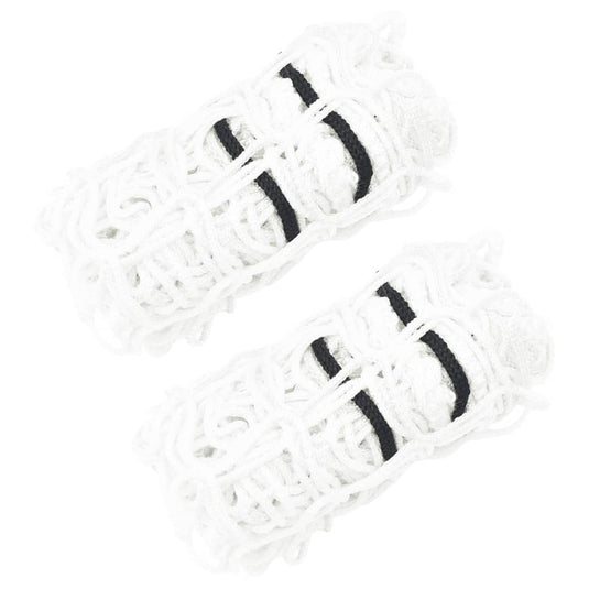 Vidaxl hooinetten 2 st 75x50 cm rond polypropeen wit