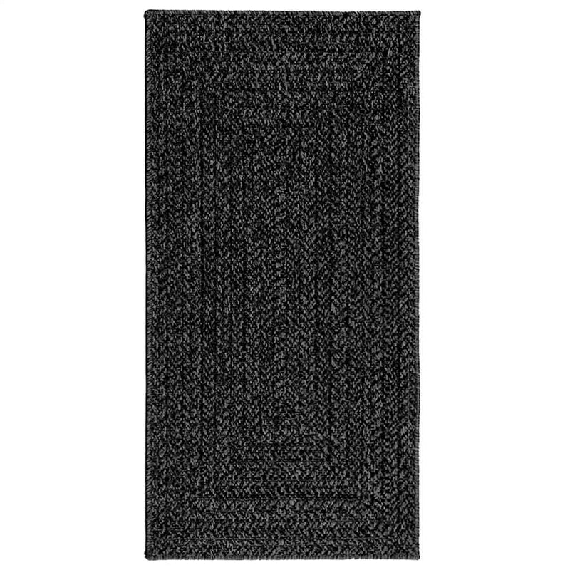 Load image into Gallery viewer, Vidaxl vloerkleed zizur binnen en buiten 60x110 cm jute look antraciet
