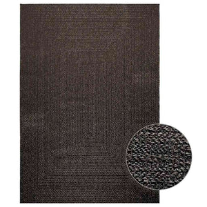 Vidaxl vloerkleed zizur binnen en buiten 160x230cm jute look antraciet