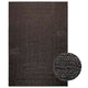 Vidaxl vloerkleed zizur binnen en buiten 160x230cm jute look antraciet