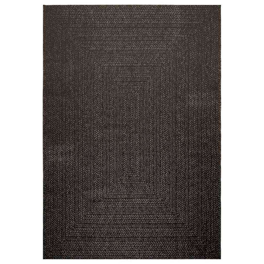 Vidaxl vloerkleed zizur binnen en buiten 160x230cm jute look antraciet