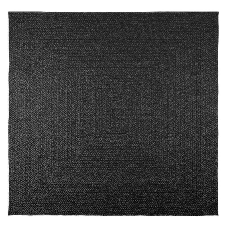 Load image into Gallery viewer, Vidaxl vloerkleed zizur binnen en buiten 200x200cm jute look antraciet
