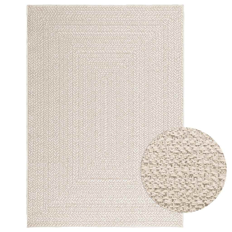 Load image into Gallery viewer, Vidaxl vloerkleed zizur room binnen en buiten 120x170 cm jute look
