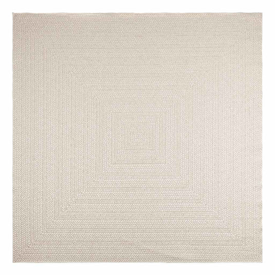 Vidaxl vloerkleed zizur room binnen en buiten 240x240 cm jute look