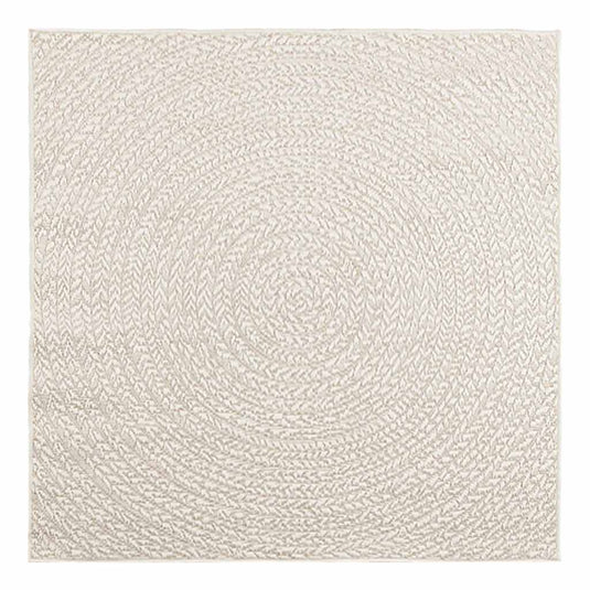 Vidaxl vloerkleed zizur room binnen en buiten 120x120 cm jute look