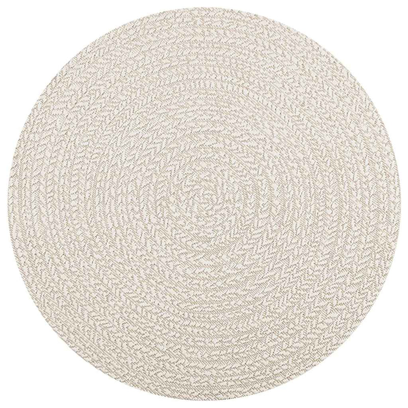 Load image into Gallery viewer, Vidaxl vloerkleed zizur crème binnen en buiten ø 120 cm jute look
