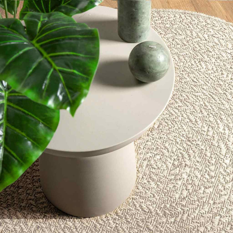 Load image into Gallery viewer, Vidaxl vloerkleed zizur room binnen en buiten ø 200 cm jute look
