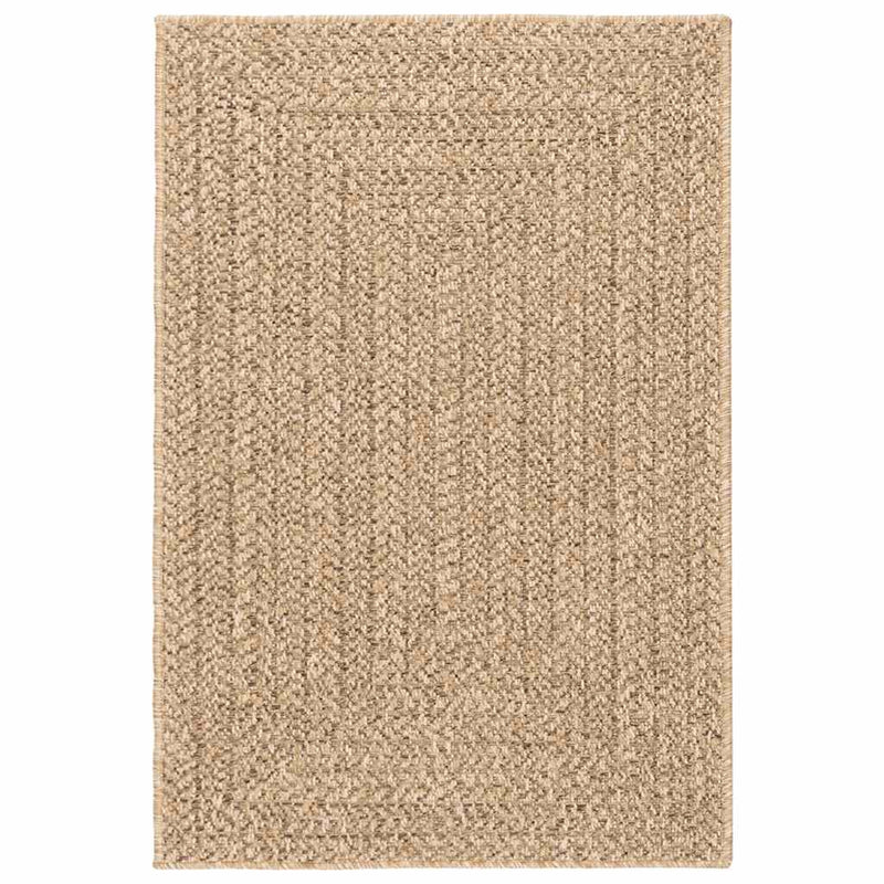 Load image into Gallery viewer, Vidaxl vloerkleed zizur beige binnen en buiten 120x120 cm jute look
