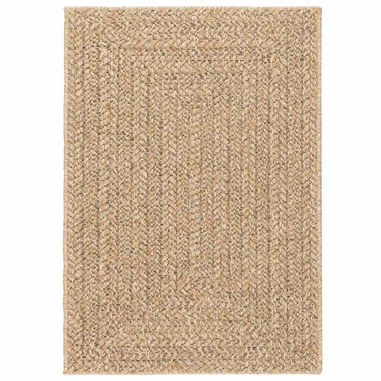 Vidaxl vloerkleed zizur beige binnen en buiten 120x170 cm jute look
