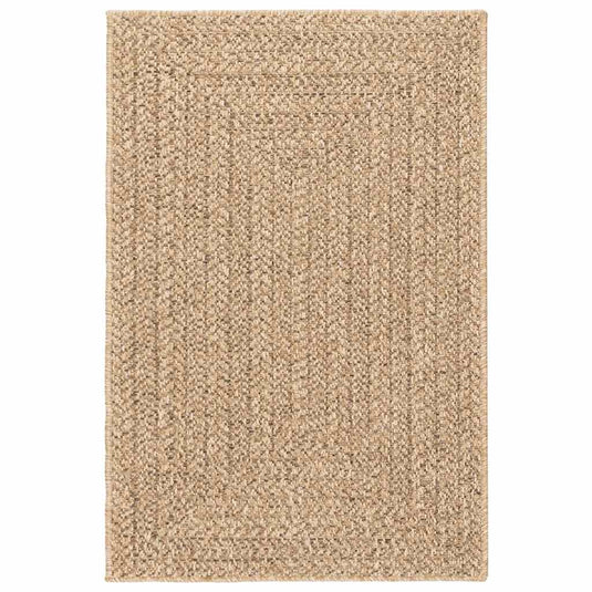 Vidaxl vloerkleed zizur beige binnen en buiten 140x200 cm jute look