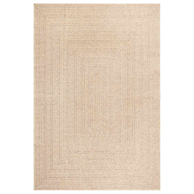 Load image into Gallery viewer, Vidaxl vloerkleed zizur beige binnen en buiten 240x340 cm jute look
