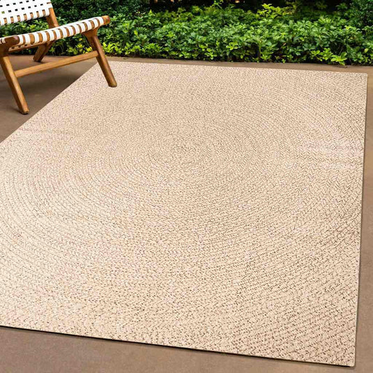 Vidaxl vloerkleed zizur beige binnen en buiten 160x230 cm jute look