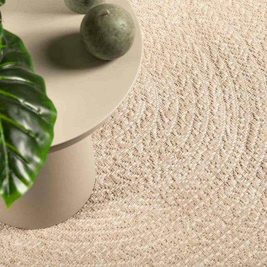 Vidaxl vloerkleed zizur beige binnen en buiten 240x340 cm jute look