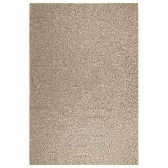Vidaxl vloerkleed zizur beige binnen en buiten 240x340 cm jute look